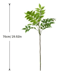 Large Artificial Green Ficus Tree with Tall Palm Leaves for Home and Garden Decor (76cm)