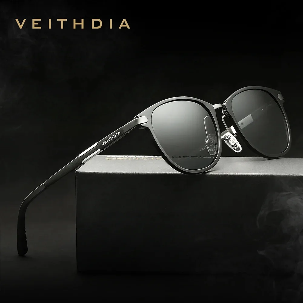 

VEITHDIA Brand Sport Sunglasses Aluminum Eyeglasses Polarized Lens Vintage Eyewear Male Driving Sun Glasses For Men/Women VT6680