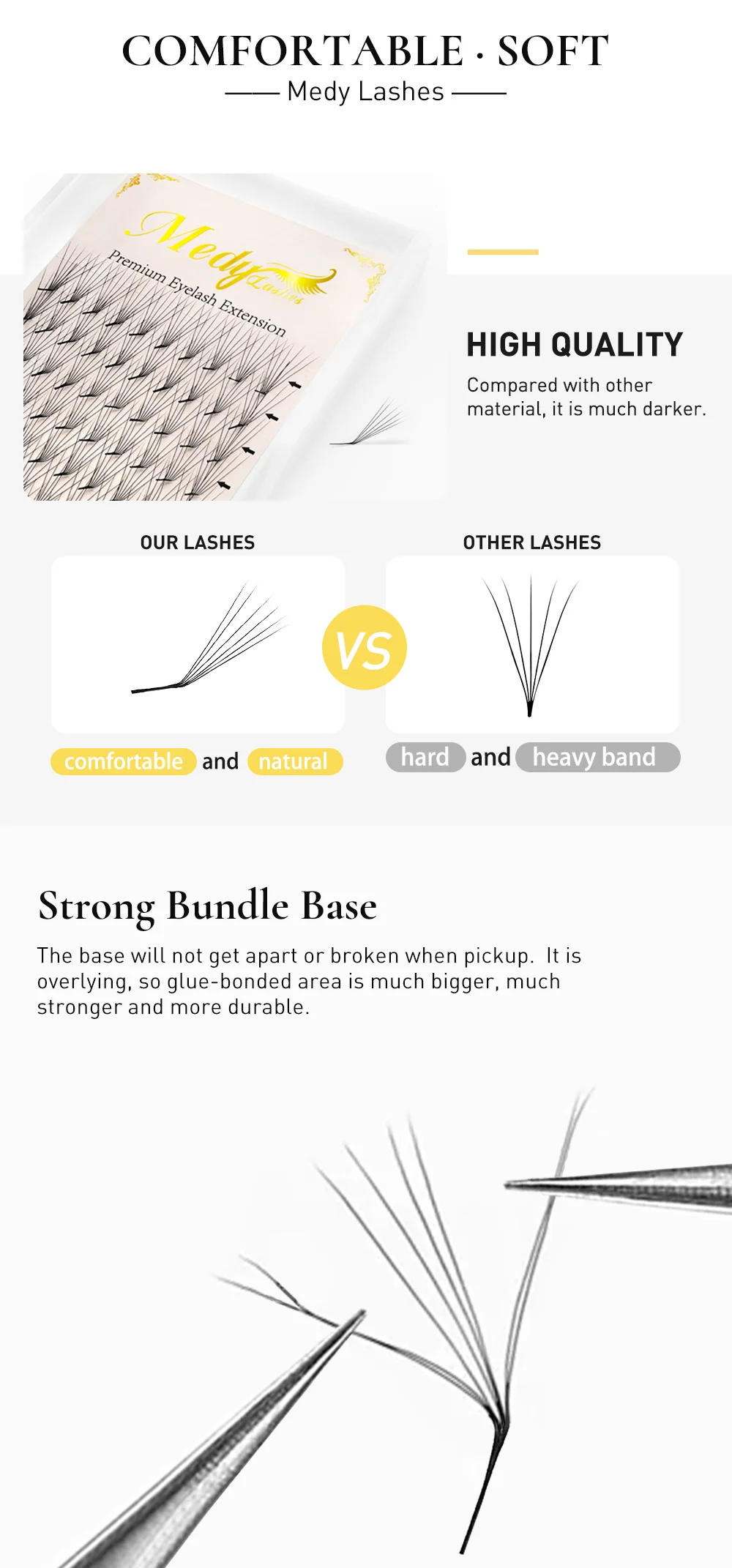 Description Picture 4 of itemPremade Volume Fans Eyelash Extensions 6D 0.07 L/M Curl 120 Fans Pointy Base Premade Fan Lashes Faux Mink Russia Volume Fans
