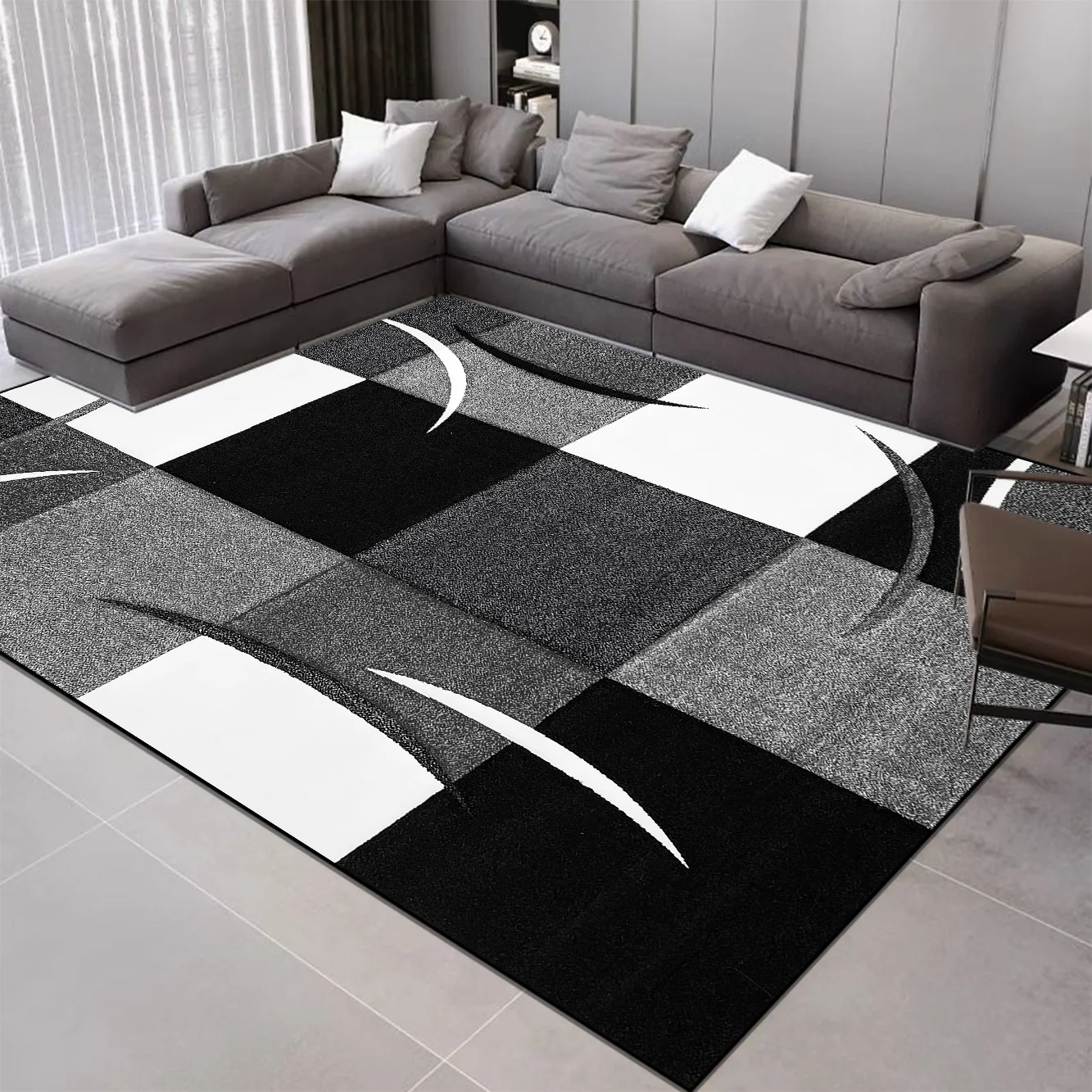 Geometry Decoration Nordic Carpets Living Room Sofa Area Rugs Home Bedroom Decor Luxury Carpet Room Hallway Soft Large Floor Mat 2