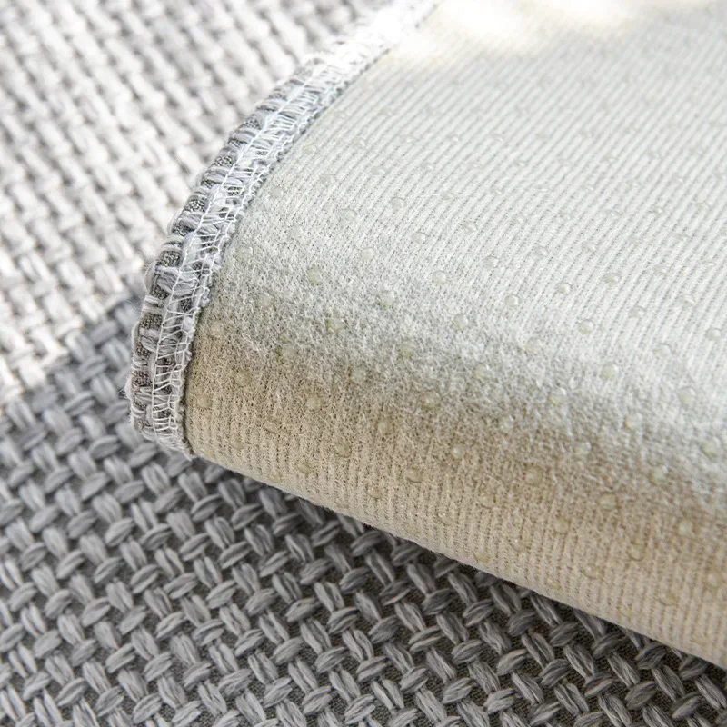 1pc Nordic Style Cotton Linen Sofa Cover Solid Color Non-slip Sofa Cushion  All Seasons Universal L Couch Slipcover Living Room 4