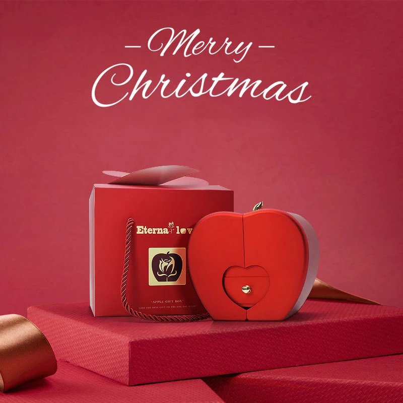 Portagioie Personalizzato A Forma Di Rosa Rossa - Scatola Per Anelli In Acrilico, Regalo Romantico Per Damigella, Fidanzata, Mamma - Compleanno, Natale, San Valentino