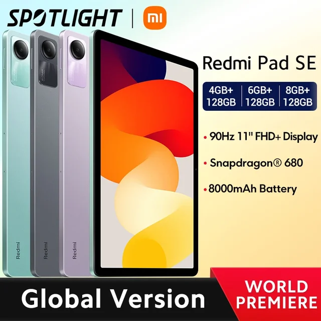 Xiaomi Redmi Pad SE - 11 FHD+ - 8GB RAM - 128GB ROM - WiFi