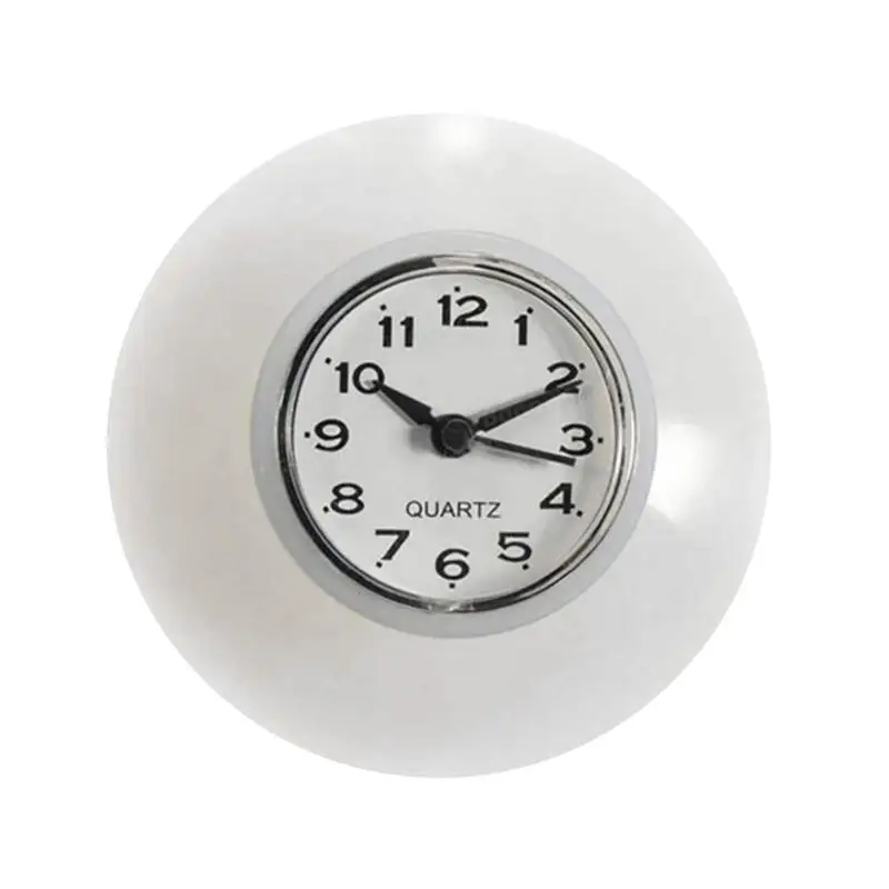 Mini Sucker Wall Clock Bathroom Anti-Fog Waterproof DIY Digital Clock Wall Stickers Silent For Home Living Room Office