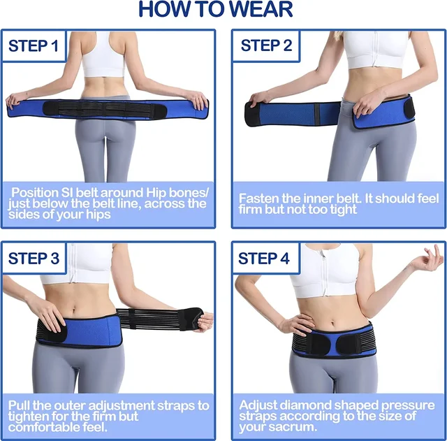 Sacroiliac Hip Belt for Men & Women  Alleviates Sciatic, Lower Back Pain, Provides SI Joint Pelvic Support Nerve Compression 6