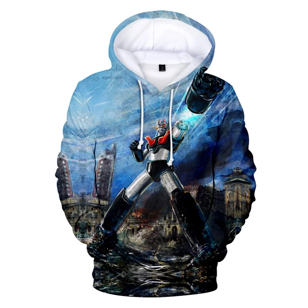 Hot Anime Mazinger Z 3d Print Men/Women Laxity Hoodie Casual Oversized Pullover Popular Streetwear Fashion Trend Men Clothing