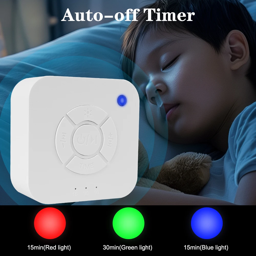 For Baby Sleeping & Relaxation Music Light Sleep Machine White Noise Machine Timed Shutdown Sleep Sound USB Rechargeable