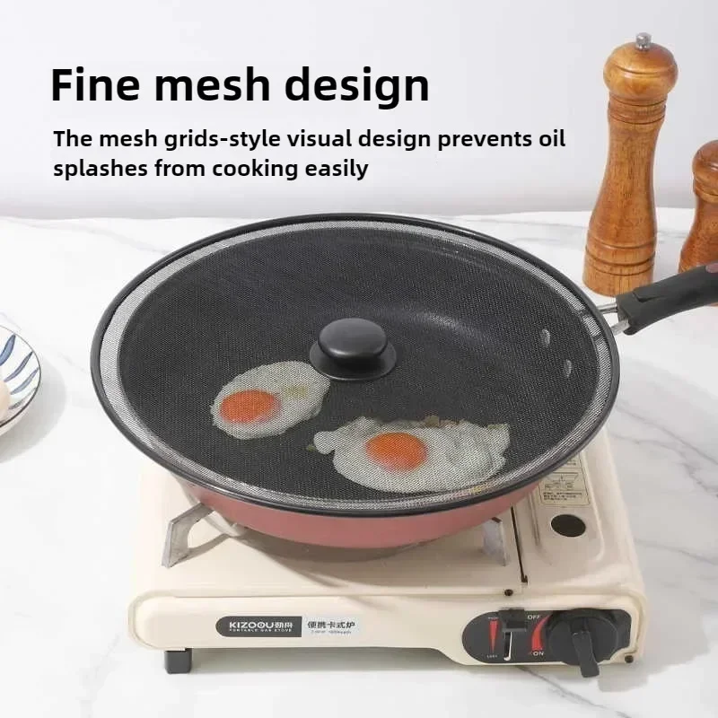 Kitchen Splatter Screen Kitchen Splash Guard Microwave Splatter Lid Stainless Steel 29/33CM