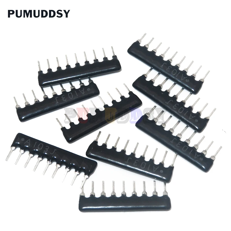 Reland Sun 10 Stuks DIP-netwerkweerstand Array 9-pins – 510 Ohm, Voor Elektronica Projecten En Schakelingen