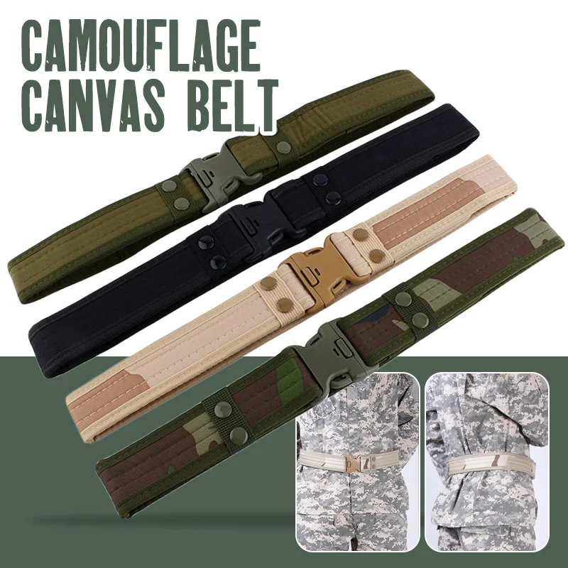 8 Color 125Cm 2022 New Army Style Combat Belts Quick Release Tactical Belt Fashion Men Canvas Waistband Outdoor Waist Trainer new quick release aluminum alloy buckle belt 1200d nylon 125cm waist cover korean edition men and women s tactical training belt