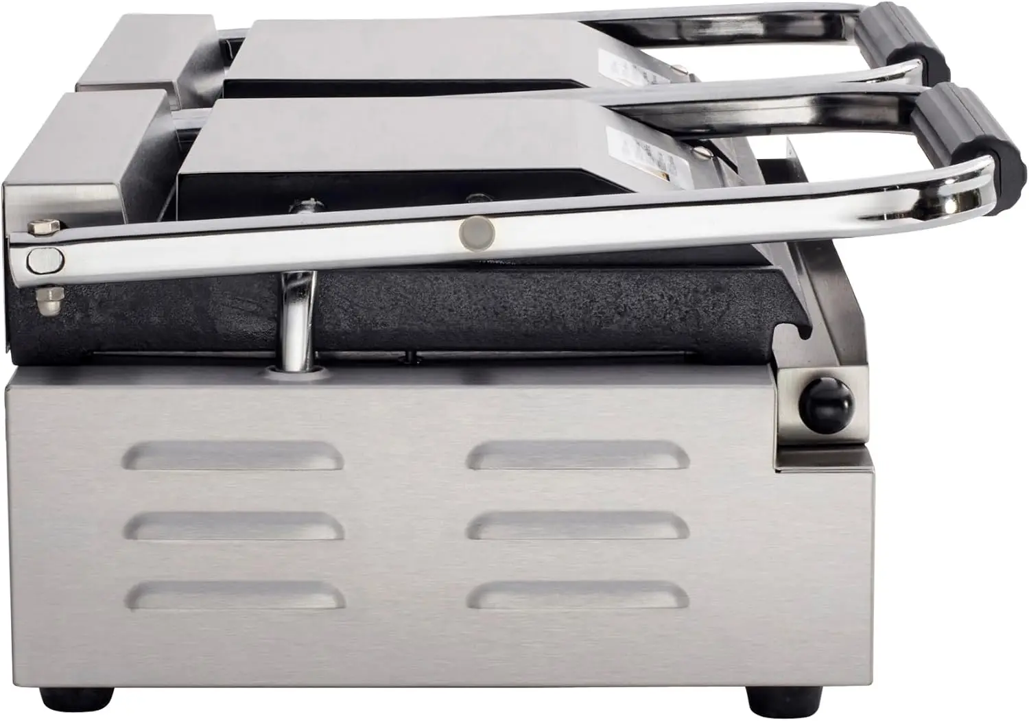 Panini Sandwich Grill with Smooth Plates, 18.7"x9" Cooking Surface, Commercial Countertop Panini Press, 120V, 3500W (29Y-024) 3