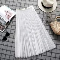 Transparent Sexy Lace Mesh Skirt Elastic High Waist Black White Tulle  Mini Skirts Womens Skirt  Korean Fashion - Image 4