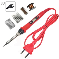 Fer à souder électrique Portable 80W 110V, avec affichage numérique LED, pour ajuster et réparer les outils de soudage de l'étain, 220V 
