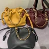 VIELINE New Women's Drawstring Cloud Bag Blessing Bag Hobos Bag Real Leather One Shoulder Crossbody Bag Casual Bucket Bag 6
