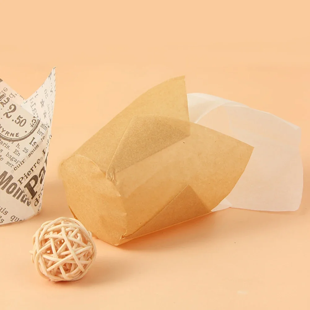 50pcs Tulip Muffin Cupcake Paper Cups, Oilproof Baking Liners for Cupcakes and Muffins,... - SKU CPC01515 - UGI Packaging