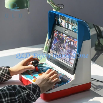 Console di gioco Pandora Box 9D da tavolo da 10,1 pollici, mini macchina da gioco arcade per giocatore singolo 32G, supporto per 2500 giochi Funzione Turbo