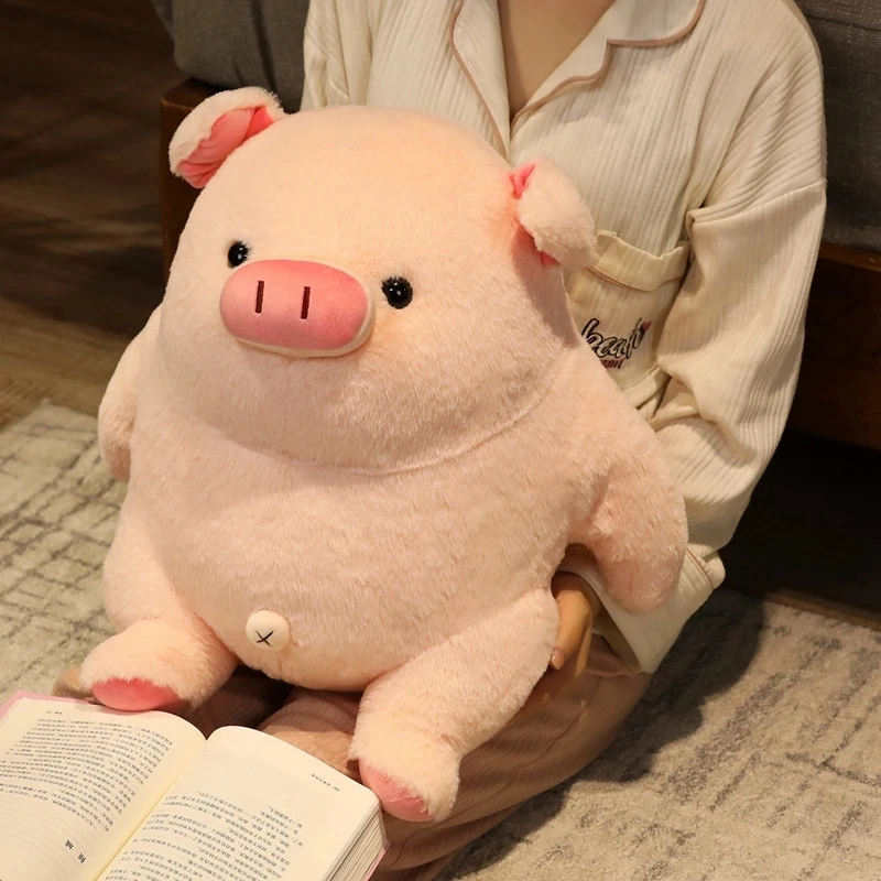 

22-40CM Cute Pink Pig Elastic Super Soft Fabric Pink Pig Pillow Cute Fat Pig Plush Stuffed Toy Comfort Doll Girls Birthday Gift