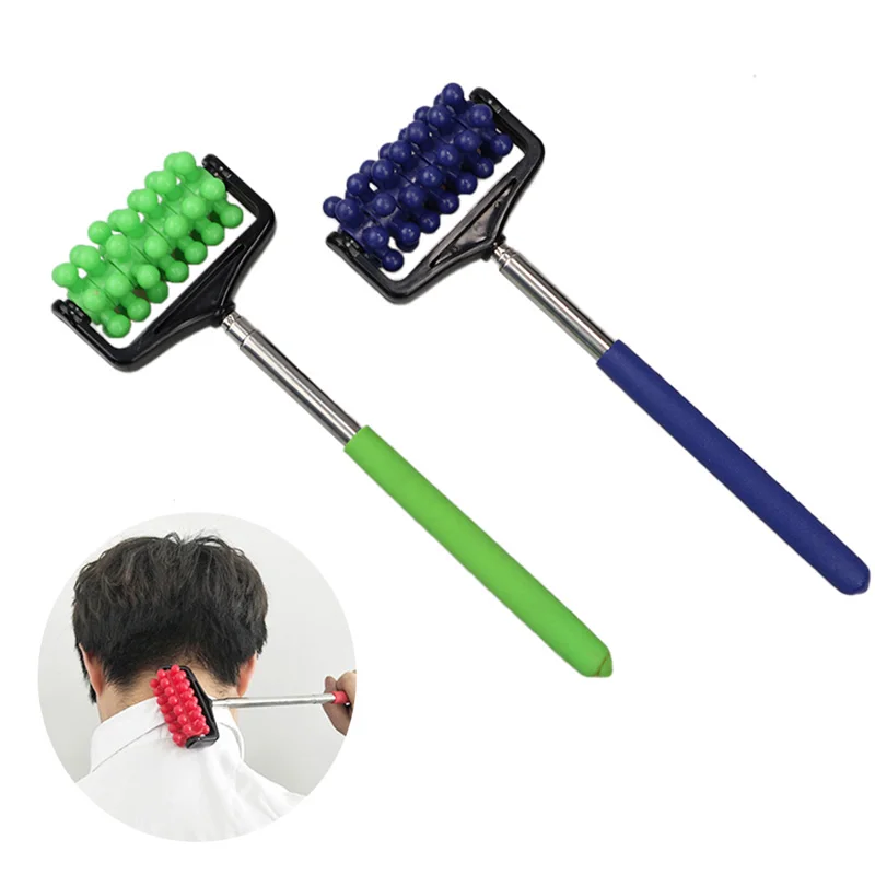

Set 21-58cm Multi-color Random Back Retractable Massage Bumps Relaxing and Easy To Carry, Stainless Steel Roller Massage Health