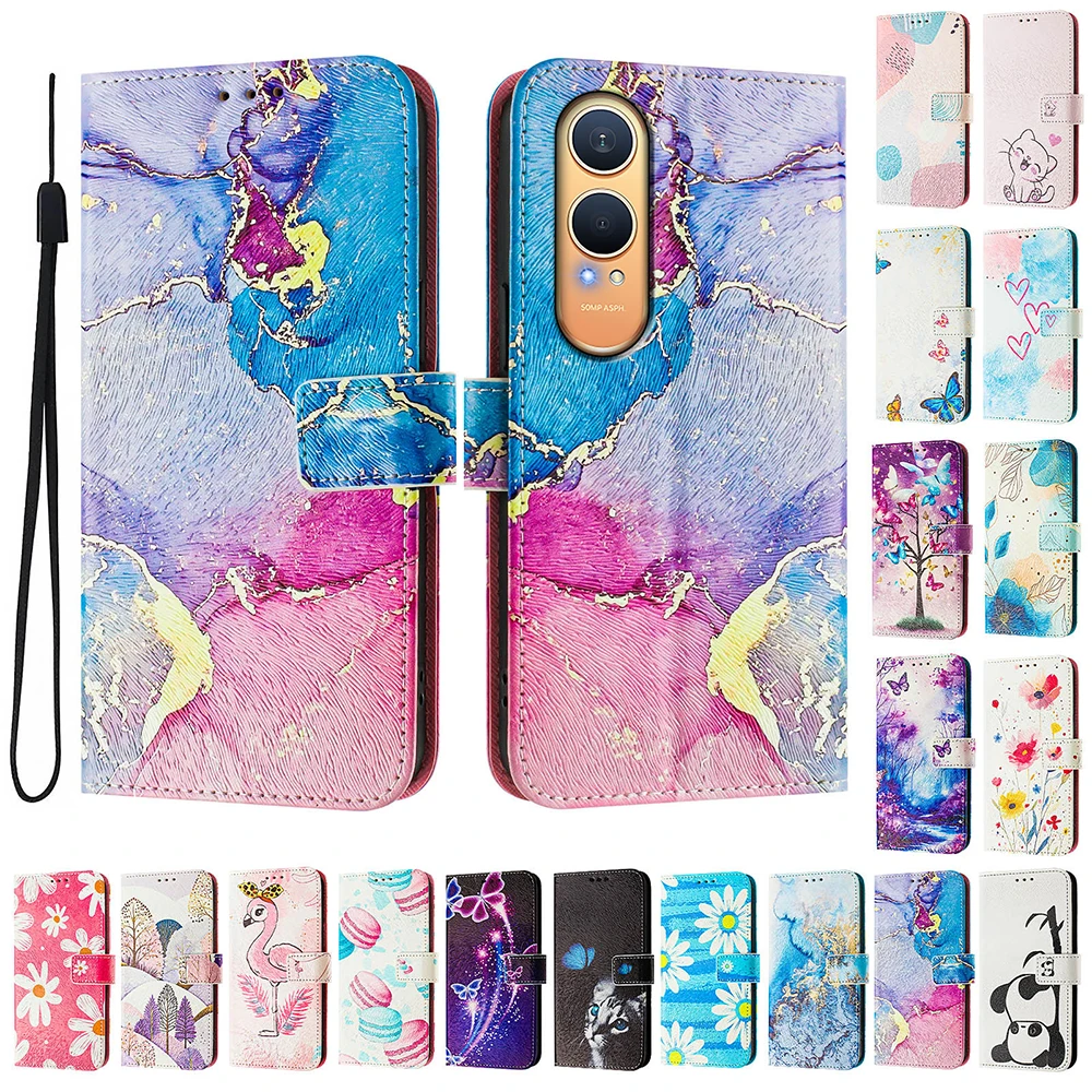 Vibrant Artistic Shockproof Wallet Phone Case Cover