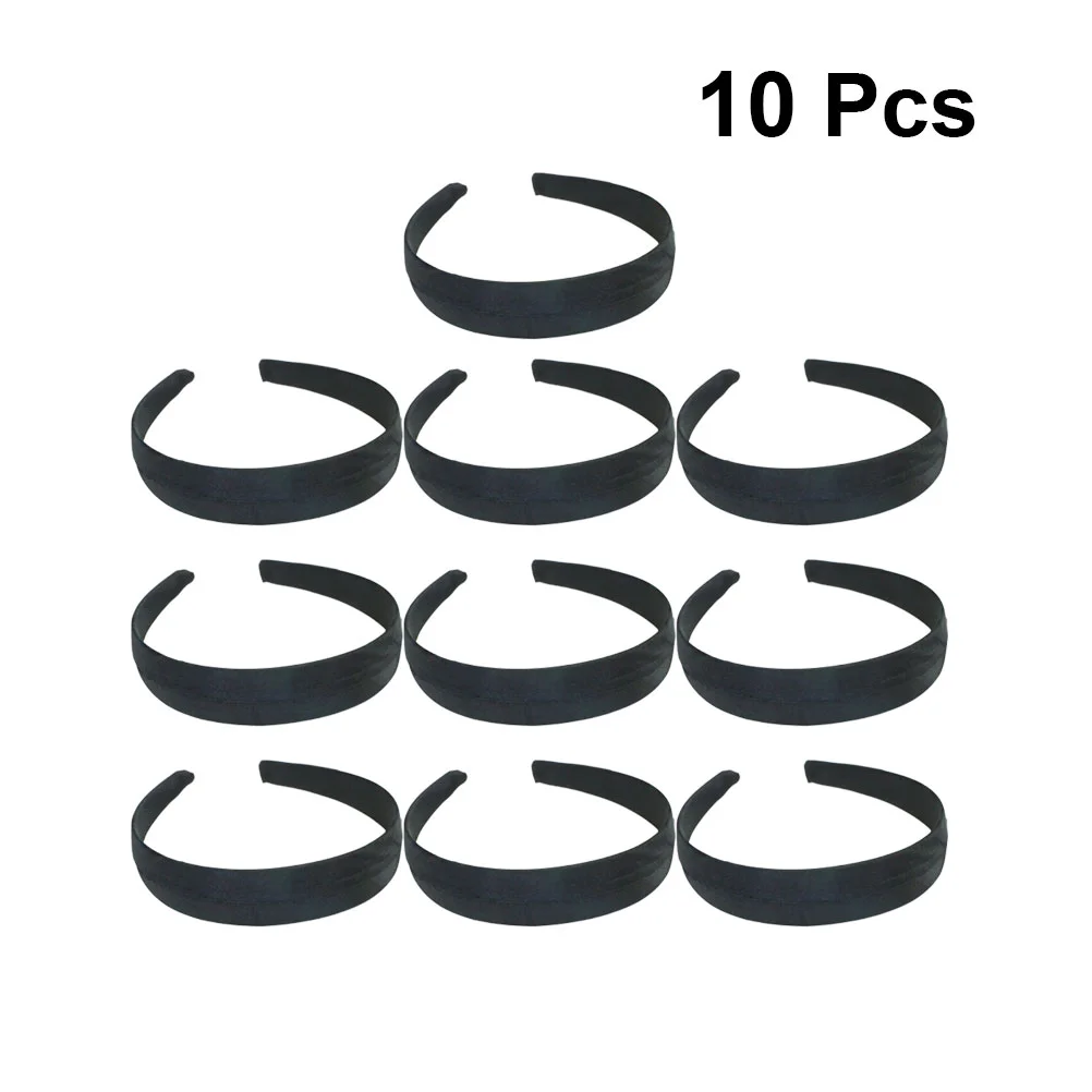 

10 Pcs Simple Headwrap DIY Headdress Hair Band Accessories Hoops Tiara Headband Material Wide