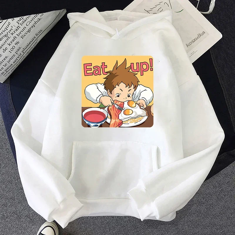 

Harajuku Funny Unisex Hoodies Japanese Cartoon Graphic Print Autumn Winter Casual Round Neck Women Pullovers Sweatshirts Top
