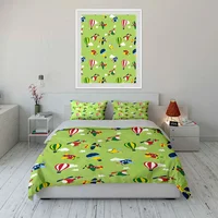 Ensemble de transport coloré pour enfants, plusieurs tailles, pour chambre d'enfants et d'adultes, magnifique ensemble de literie 3 pièces, cadeau 1