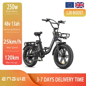 ENGWE L20 Boost Step-Thru E-Bike 250W 48V13AH 20*4.0 Fat Tire Batteria rimovibile e-bike