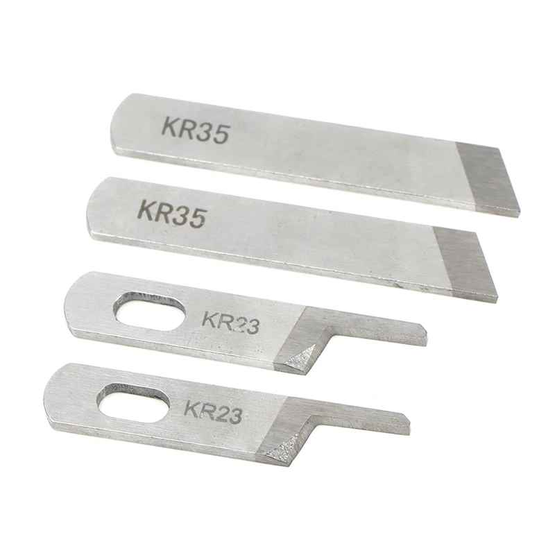 2PCS Overlock Sewing Machine KR23 KR35 Upper Down Knife Blade Tungsten ...