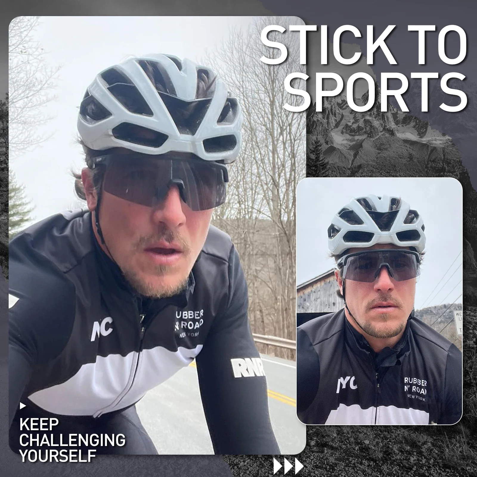 SCVCN Photochromic  Sunglasses for Man Cycling GlassesBike Glasses UV400 Rosd Speed Bicycle Eyewear MTB Outdoor Woman Goggles