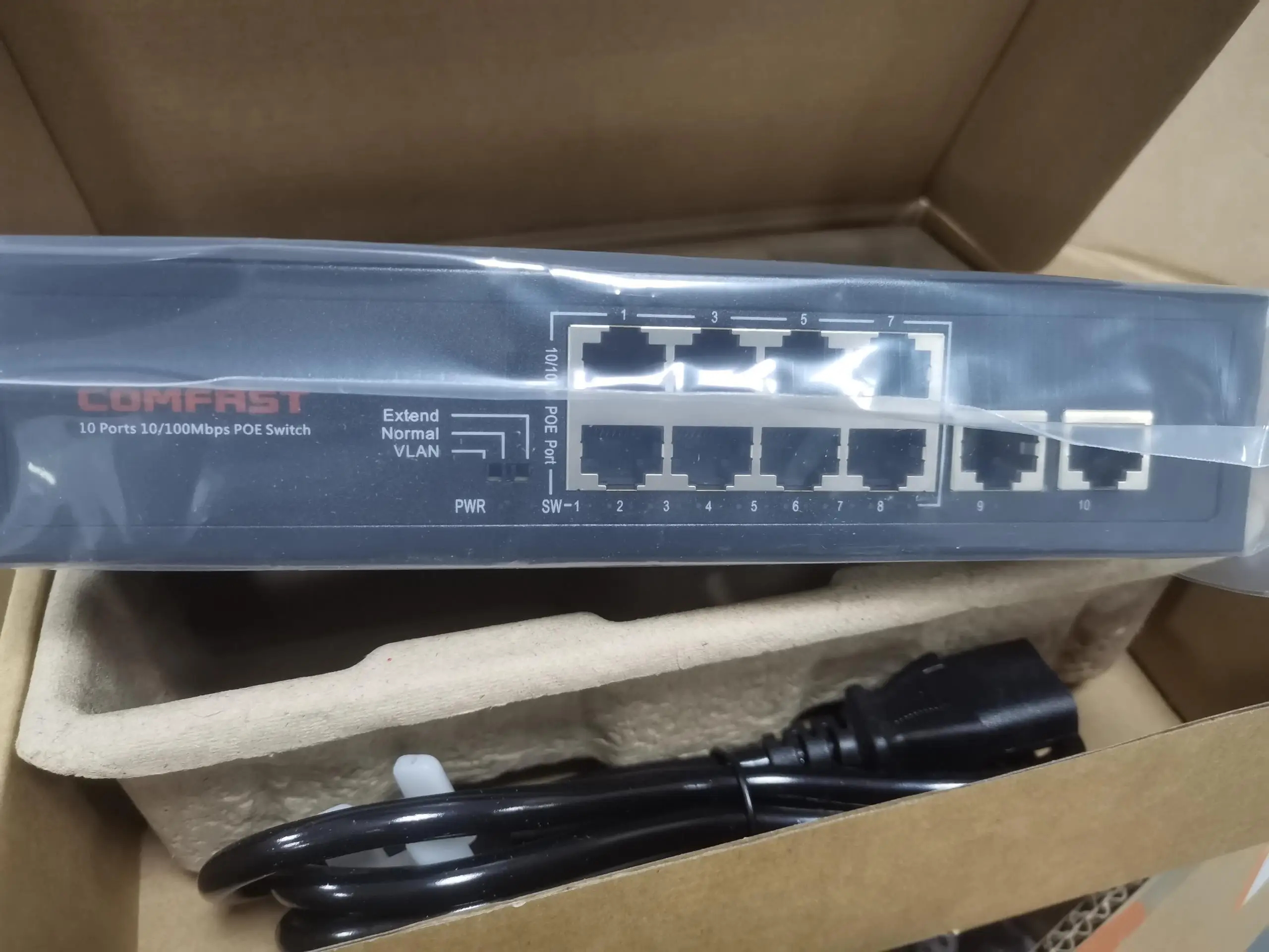 2 porto poe padrão rj45 interruptor ethernet
