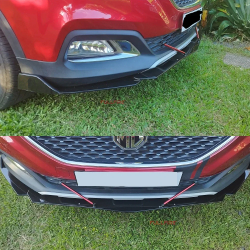 Universal Car Front Bumper Lip Body Kit Spoiler Splitter ABS Bumper Canard Lip Splitter 5 Pieces car bumper spoiler bumper lip bumper lip decoration front bumper decoration