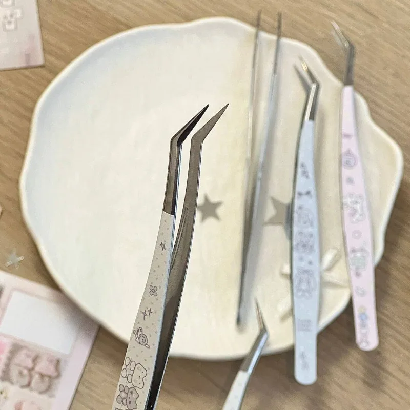 레트로 귀여운 동물 문구류 핀셋 학생들을 위한 다기능 DIY 스크랩북 스티커 테이프 도구 카와이 문구류 핀셋