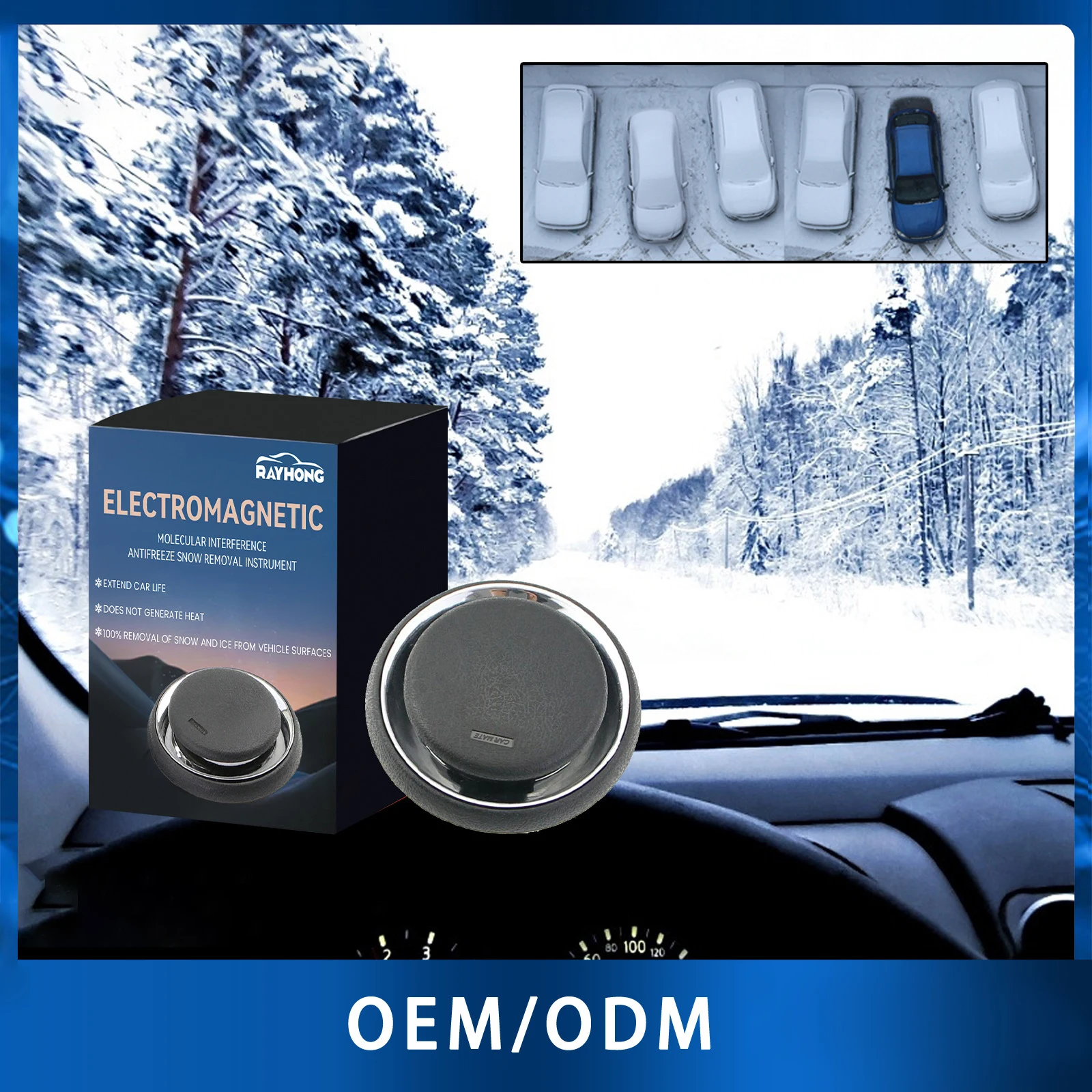 

Car Antifreeze Ice Melting Portable Car Fragrance Perfume Molecular Deicing Instrument Windshield Deicer for Auto Truck Artifact