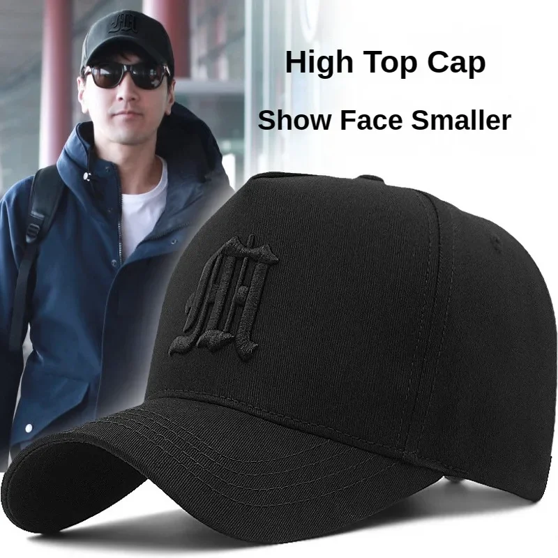 Big Head Plus Size Men's Hat Baseball Cap For Male Winter Sports Hat Hip Hop Breathable Mesh Trucker Hard Structure Baseball Caps