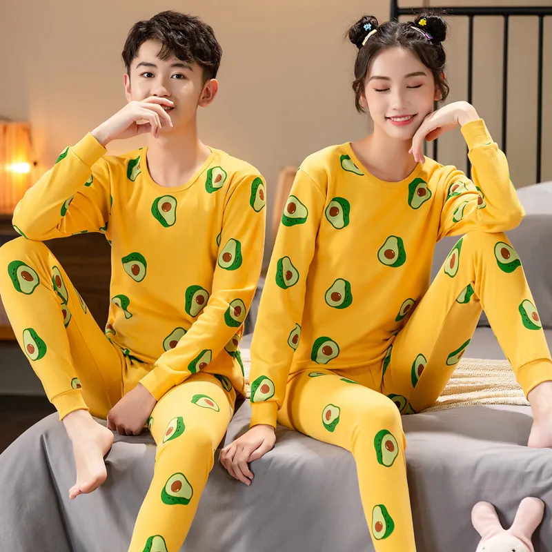 New Teens Clothes Kids Clothing Set Big Boy Girl Pajamas Sets Girls Boys Cotton Sleepwear Full Sleeve Pyjamas Kids Home Clothes