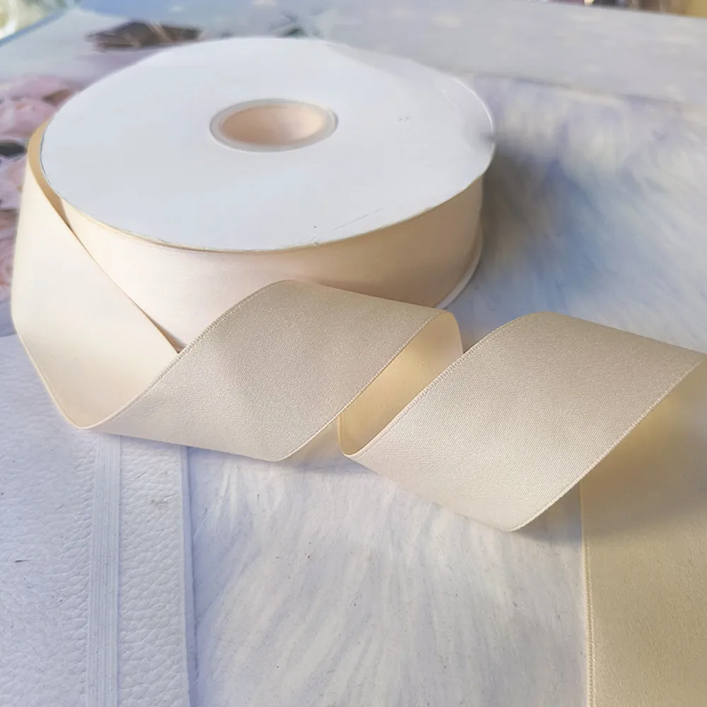 Elegant Matte Satin Ribbon for DIY Crafts and Decorations - 5 Yards, 3.8CM