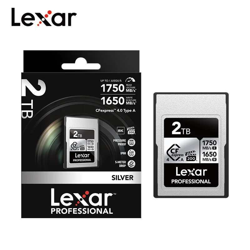 Lexar Professional SILVER Series 512GB CFexpress Card, Type B CFe Card Up To 1750mbs Read Speed Cf Card With Pcie Gen3x2 Compatible With Dslr Backwards With Xqd Camera Lcxexsl512g Rneng - View #6