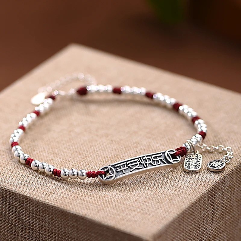 ZABRA 999 Pure Silver Safe and Happy Ankle Chain for Girls, Sexy Zodiac Year Woven Ankle Ring