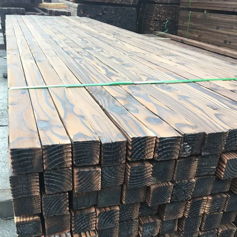 Exterior wall composite plastic wood floor panel,Carbonized Color Anticorrosive Wood Custom Modern Style Antiseptic Wooden board