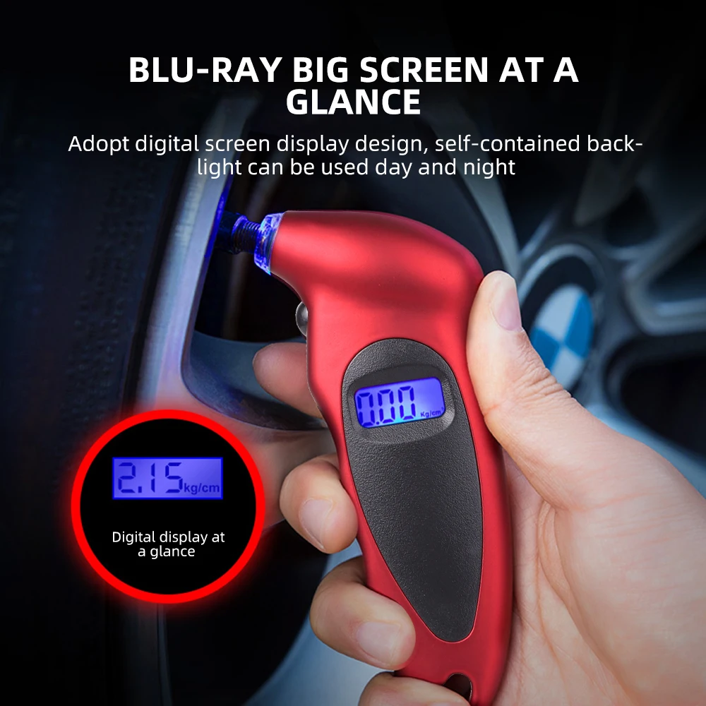Highprecision Digital Car Tire Pressure Gauge Meter