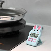 Minuteur électronique magnétique de dessin animé pour l'apprentissage et la cuisine, avec compte à rebours positif et petit réveil 4