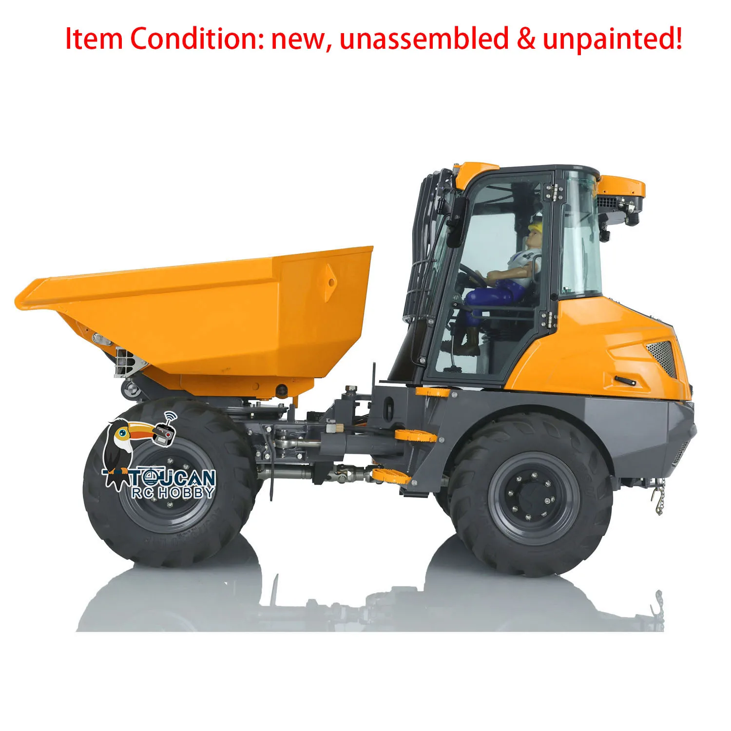 Toys LESU 1/14 4*4 6MDX RC Hydraulic Articulated Dump Truck Differential Lock Axles KIT Radio Control Truck Vehicle Cars TH21517 4