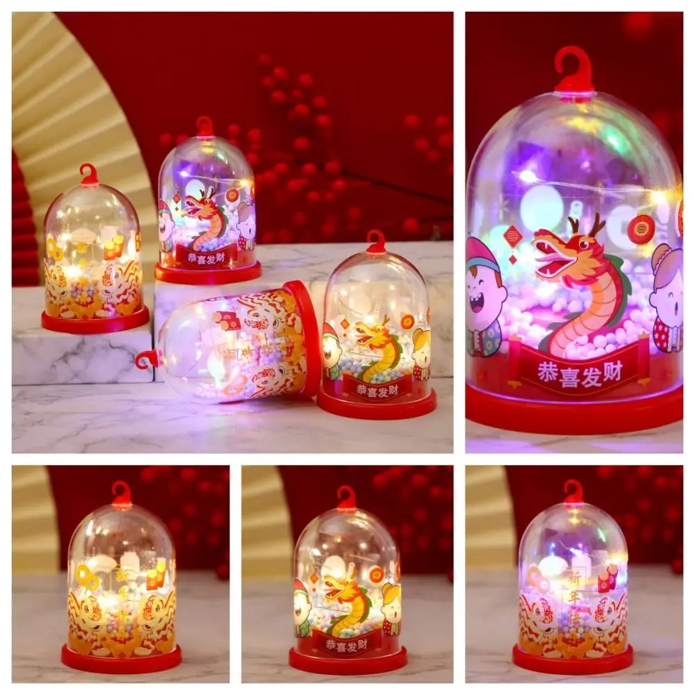 

illuminated New Year Desktop Decoration Lantern Crystal Ball Glowing Dragon Year Decoration Lamp Atmosphere Hanging