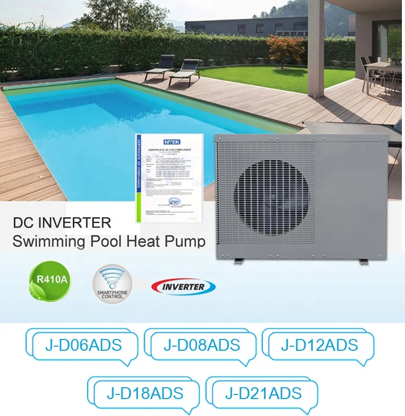 Factory price 13.7kW 46.7kBtu DC Inverter swimming pool heat pump pool  water heater DC inverter pool heat pump - AliExpress