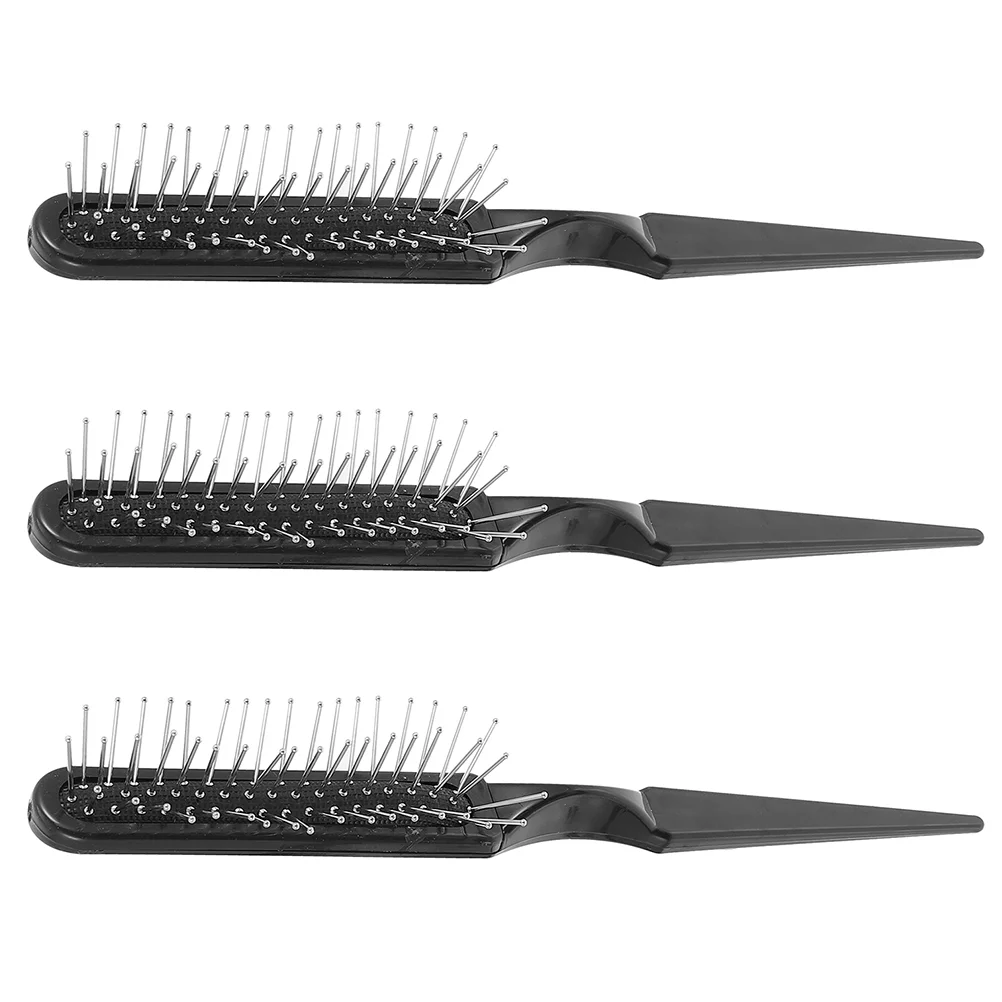 

3pcs Barber Hair Comb Pintail Combs Comb Rat Tail Comb Fine Hair Comb Detangler Brush Hair Styling Accessory