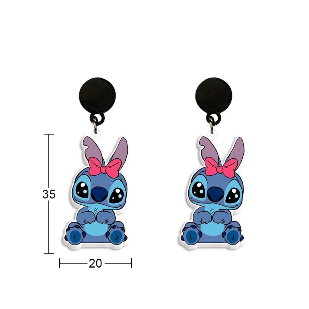 Boucles d'oreilles puces Stitch