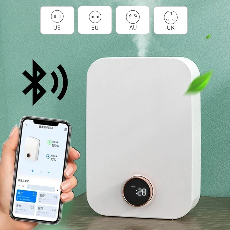 מפיץ ארומתרפיה מפיץ שמנים אתריים מפיץ ריח ארומה מזרק ארומטי חשמלי אואזיס 150 מ"ל לבית מכונת ריח KTV