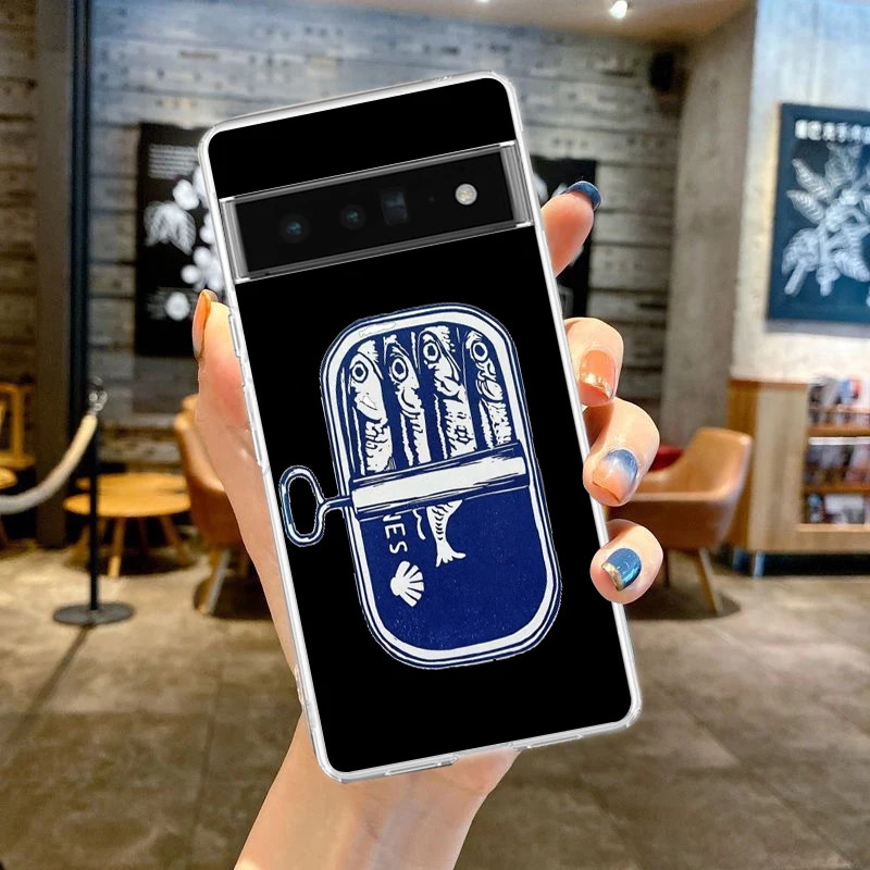Sardines Canned Soft Clear TPU Transparent Phone Case