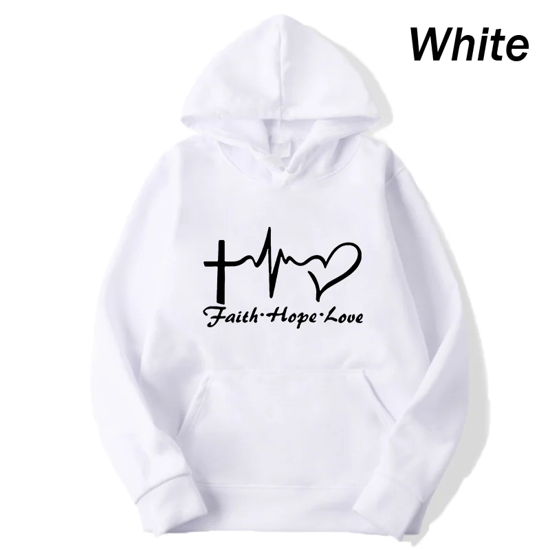 New Autumn Spring Sweatshirt Women Cartoon Heartbeat Printing Hoodie Long-sleeved Loose Vintage Sweater