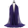 Femmes musulmanes en mousseline de soie Hijab châles écharpe Modal coton Jersey Hijabs plaine douce pour femme musulman Voile bandeau 70*180 cm islamique